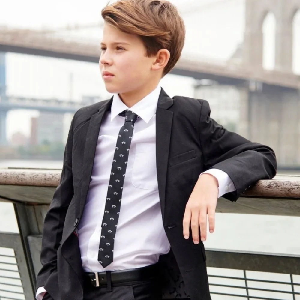 APPAMAN LOGO TIE BLACK